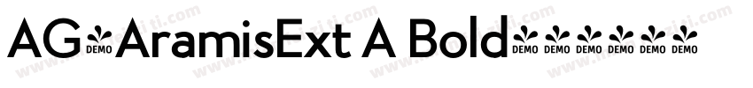 AG-AramisExt A Bold字体转换